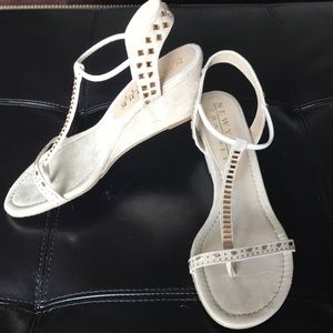 New York Transit Tan Wedge Sandal Size 10 New